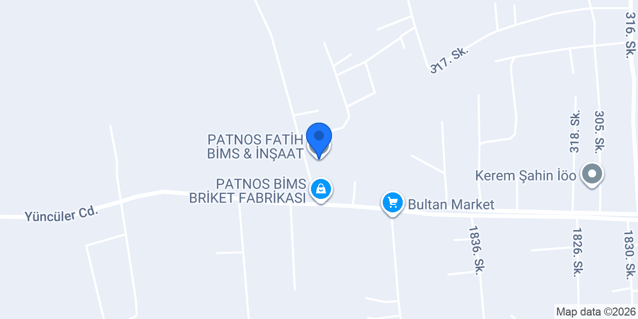 PATNOS FATİH BİMS & İNŞAAT konumu