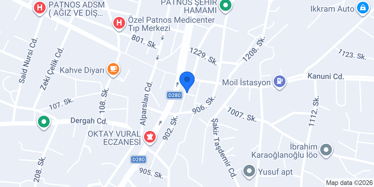 Mevlana Kebap konumu