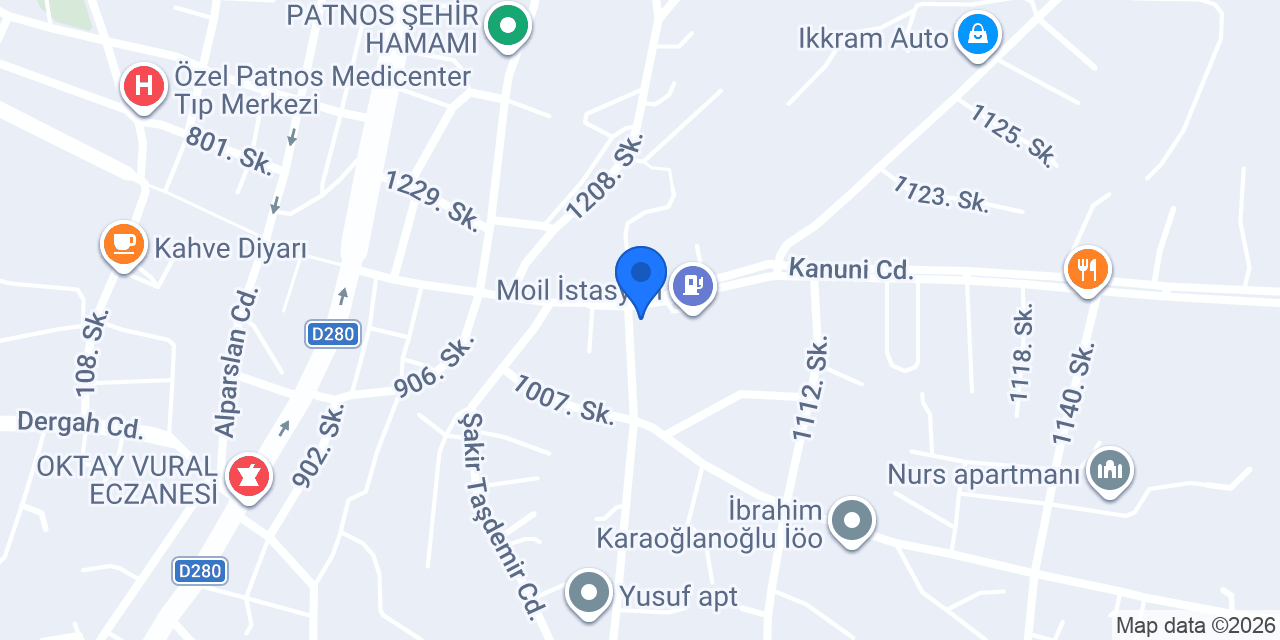 PATNOS TAKSİ konumu
