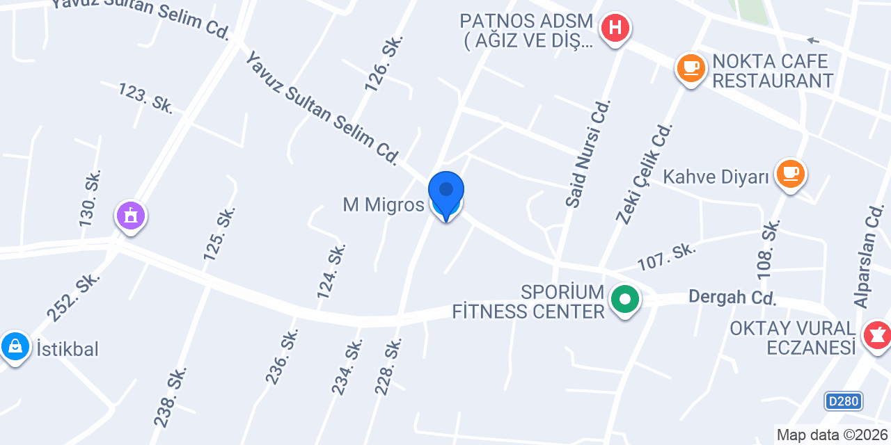 M Migros konumu