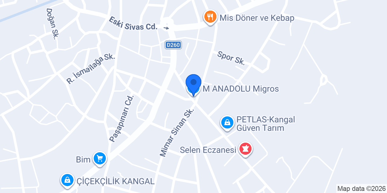 M ANADOLU Migros konumu