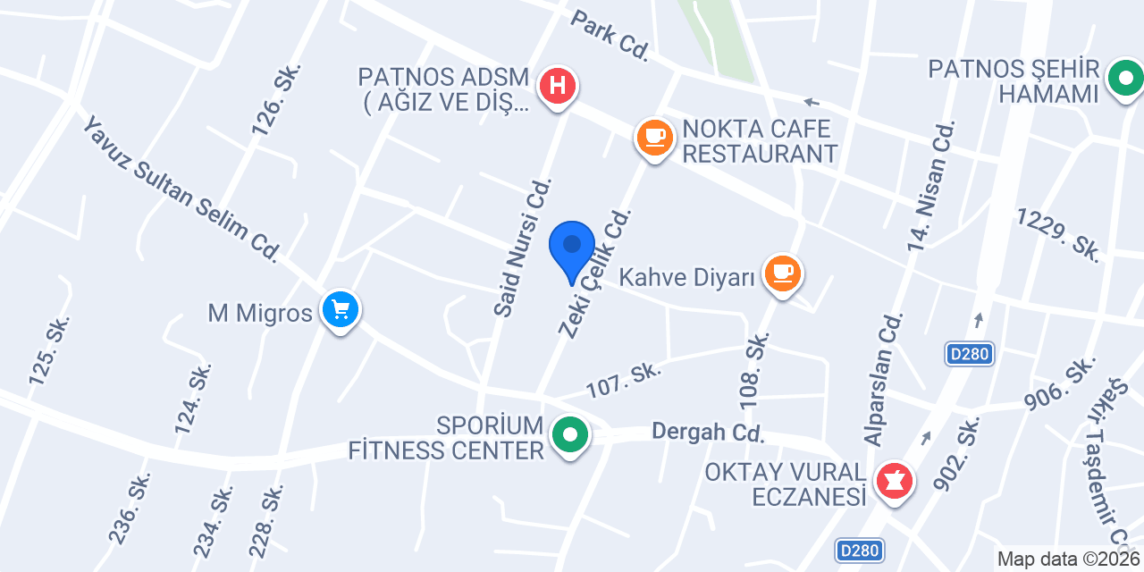 Yunus Öğretmen Pansiyonu konumu