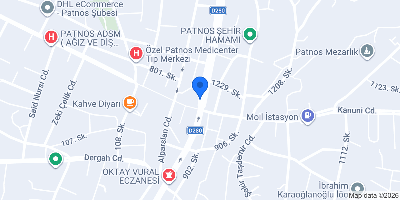 Aslan Kirtasiye konumu