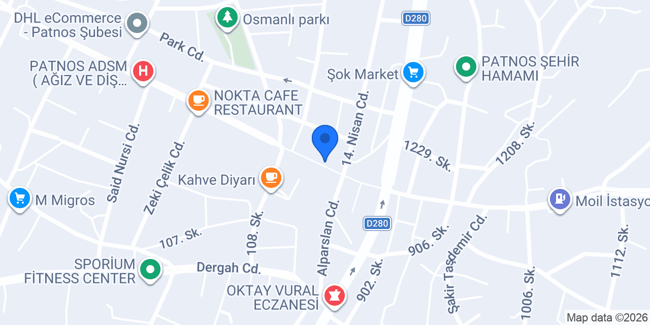 Çevik Optik konumu