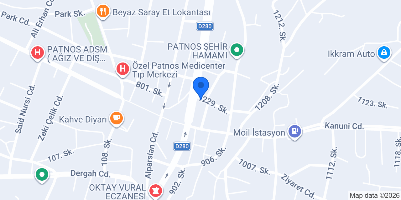 AKKURT ELEKTRONİK HASTANESİ konumu