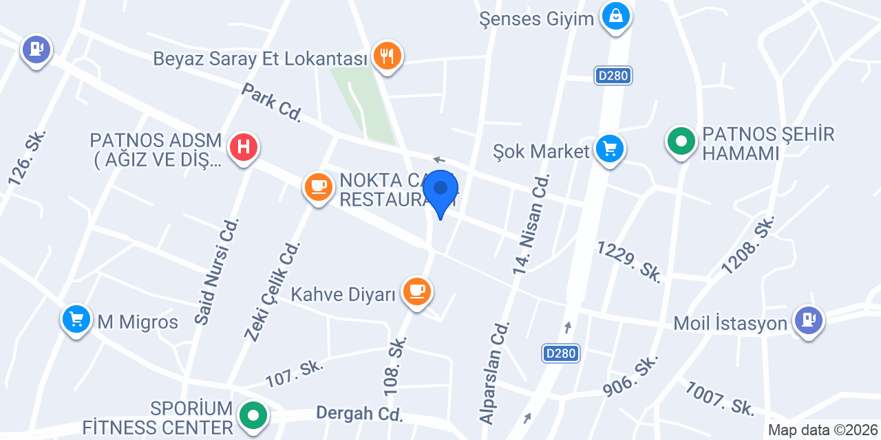 Tesadüf Cafe & Restaurant konumu