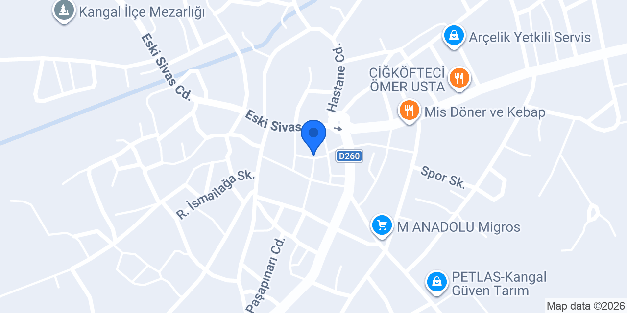 Dizayn Elektrik Kangal konumu