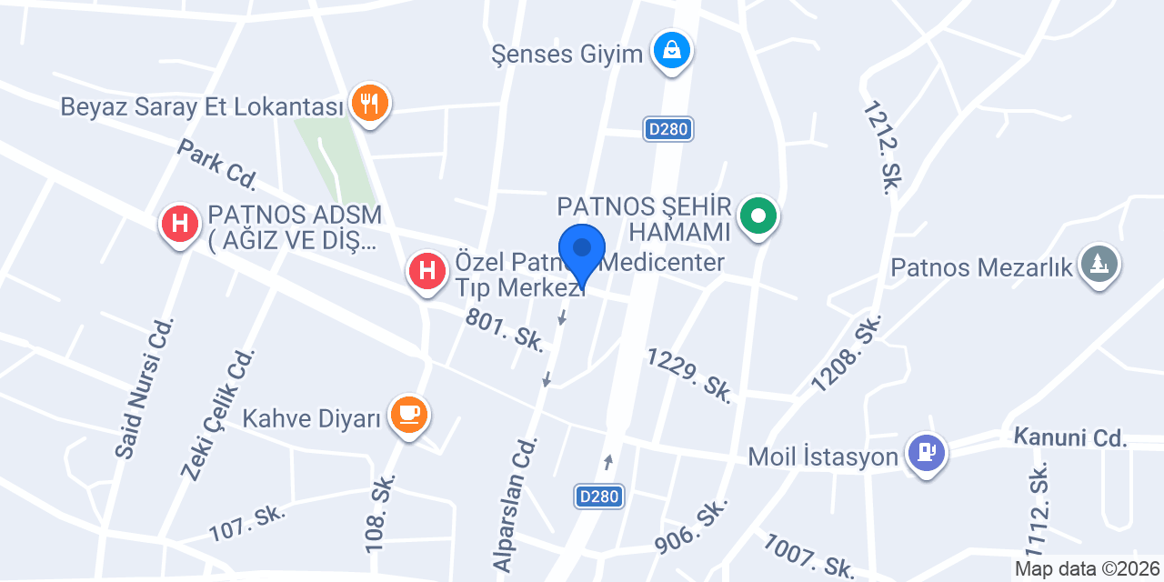 TEKİNLER BEYAZ KÖŞE konumu