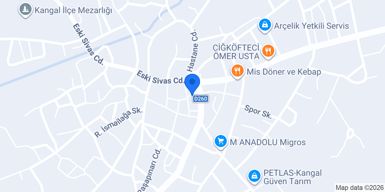 Koç piliç market konumu