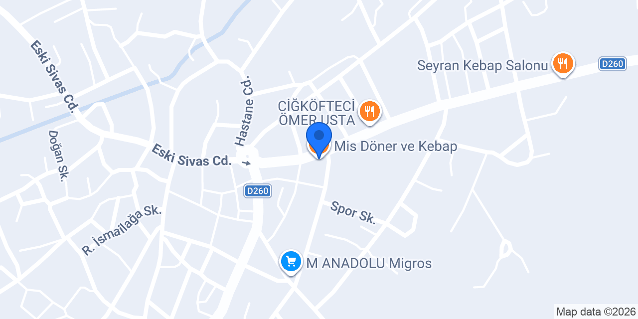 Mis Döner ve Kebap konumu