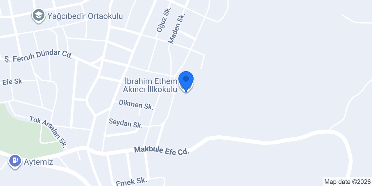İbrahim Ethem Akıncı İllkokulu konumu