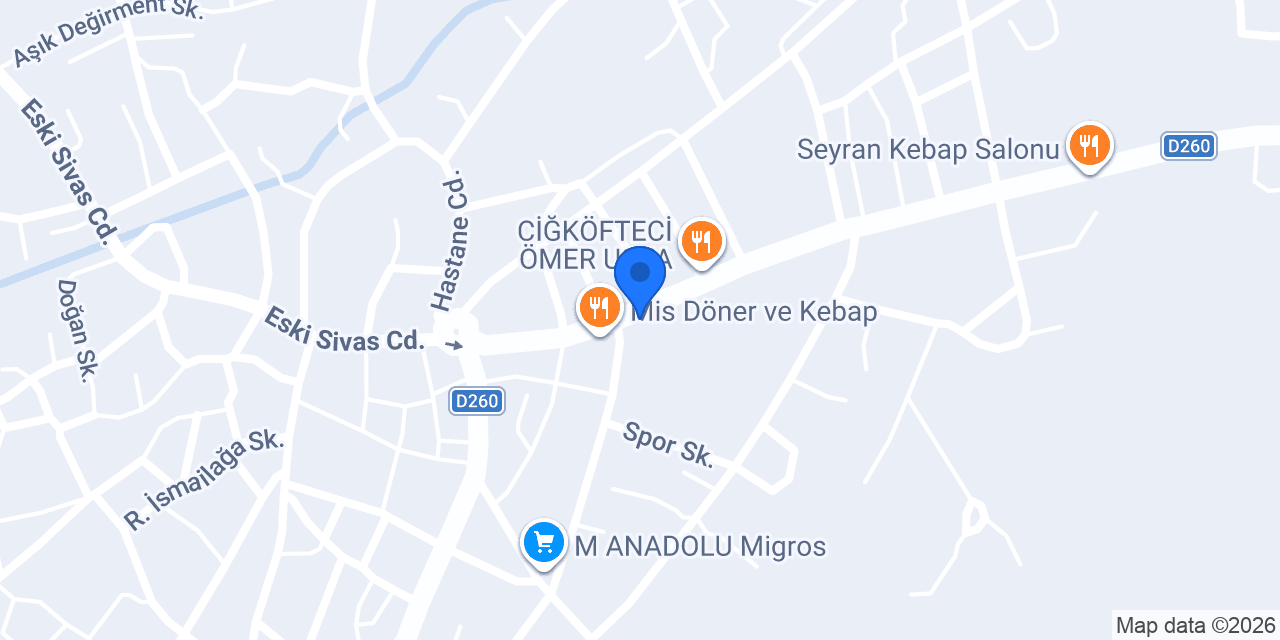 Kangal Lezzet çadırı konumu
