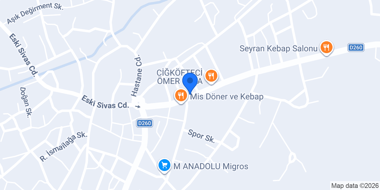 Başer Eczanesi Kangal Sivas konumu