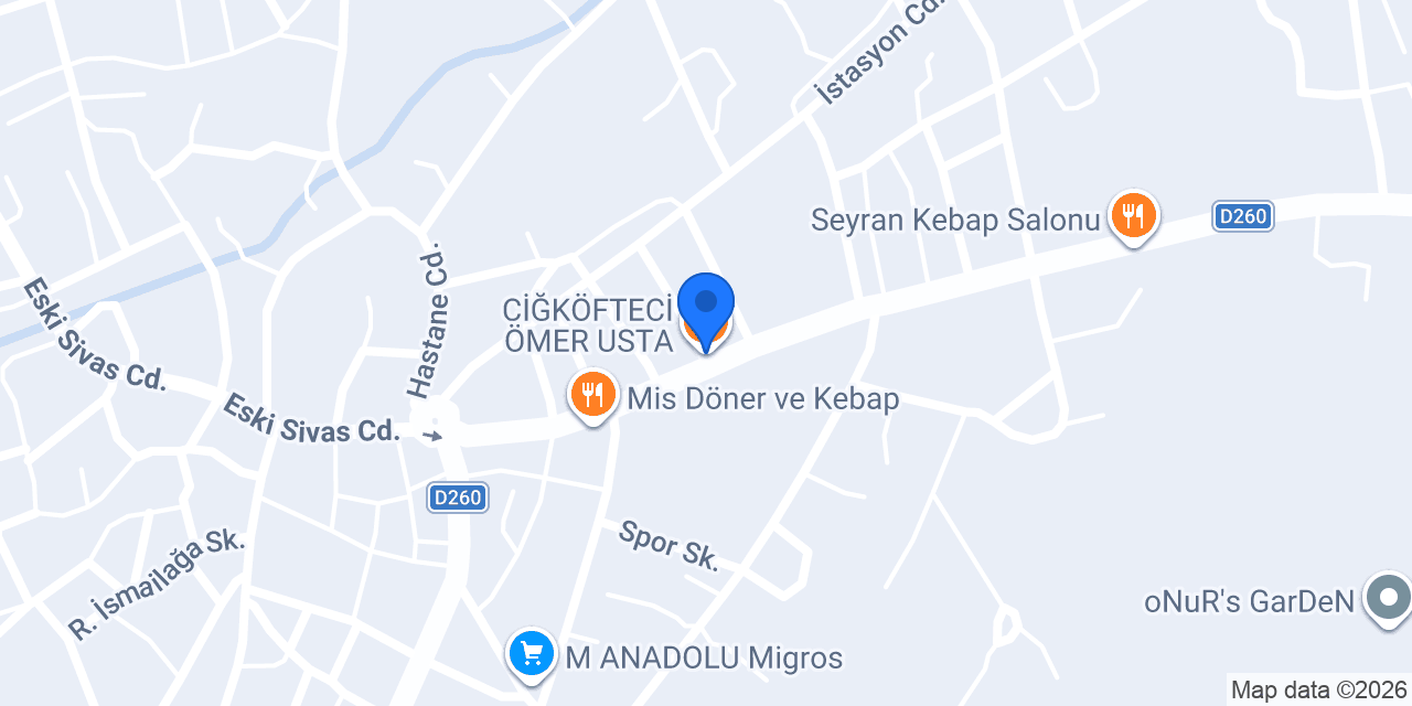 ÇİĞKÖFTECİ ÖMER USTA konumu