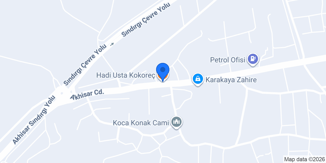 Hadi Usta Kokoreç konumu