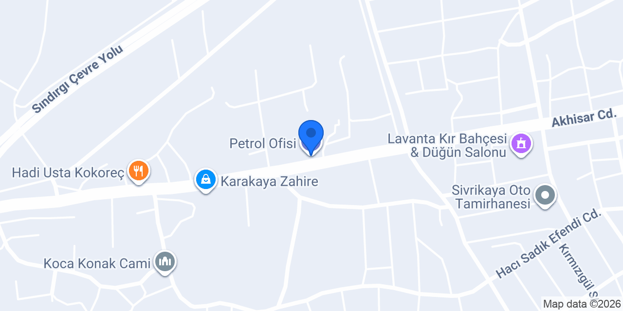 Petrol Ofisi konumu