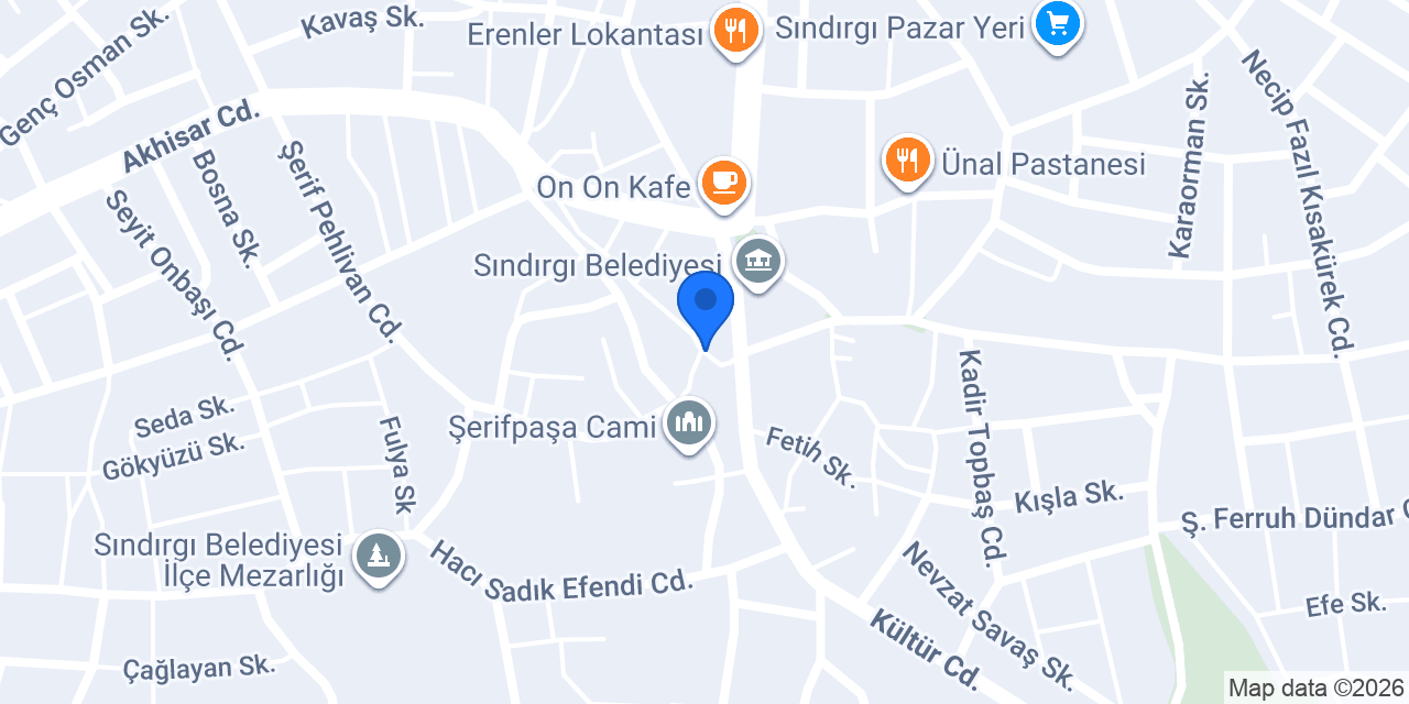 Köseoğulları Ekmek Fırını konumu