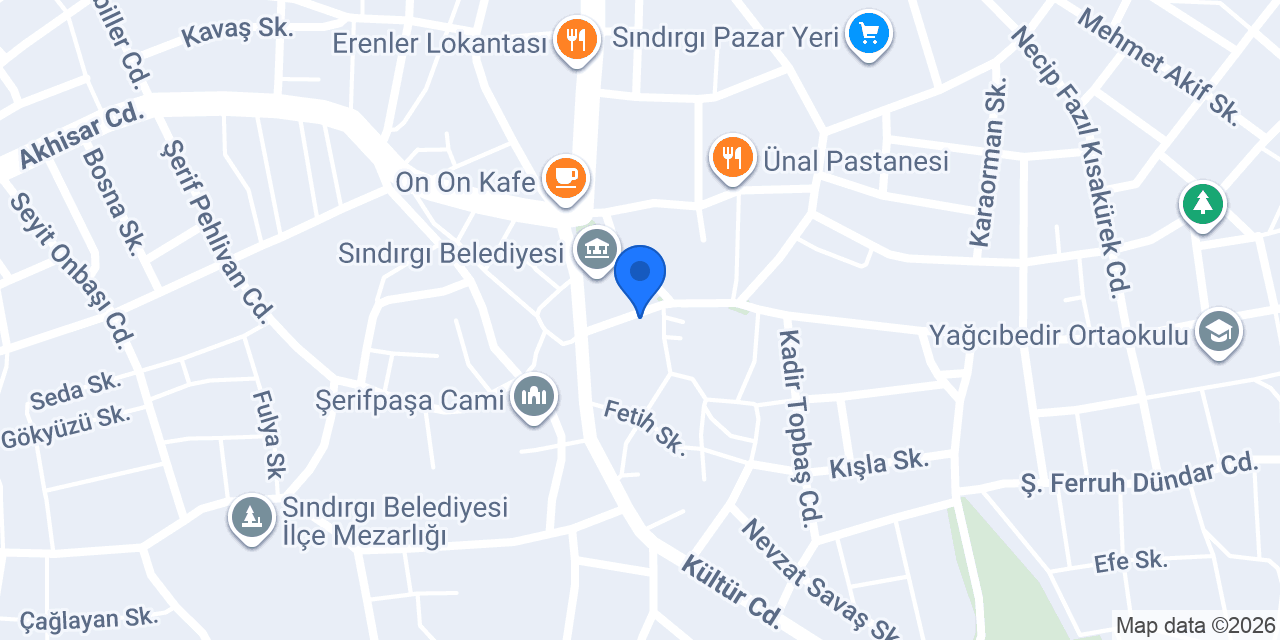 Veteriner Hekim Veli Özçelik konumu