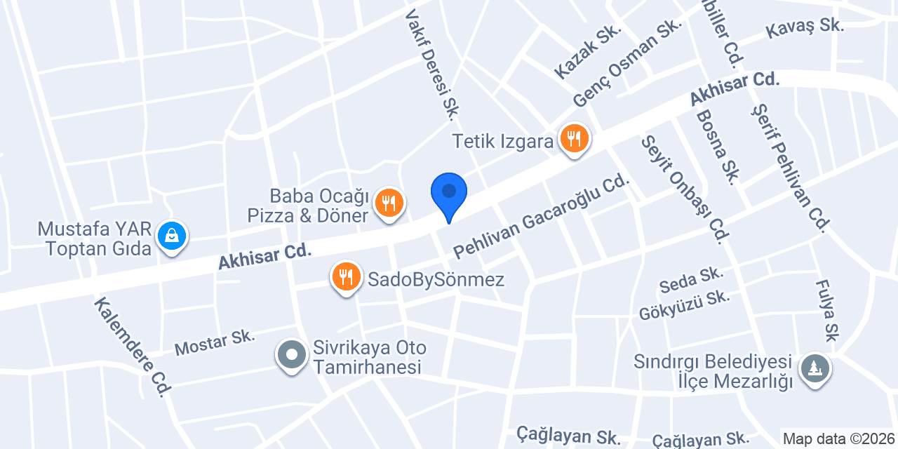 Çavdar Otomotiv konumu