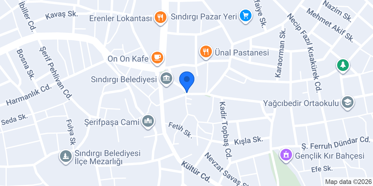 akhisar köftecisi konumu