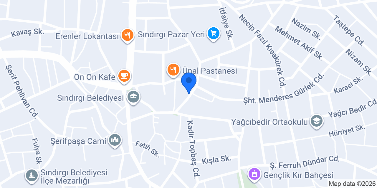 Sındırgı fizyoterapi ve pilates merkezi konumu