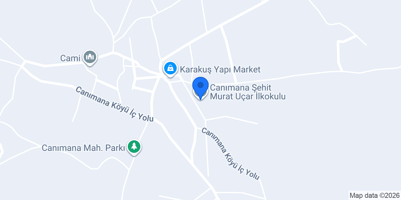 Canımana Şehit Murat Uçar İlkokulu konumu