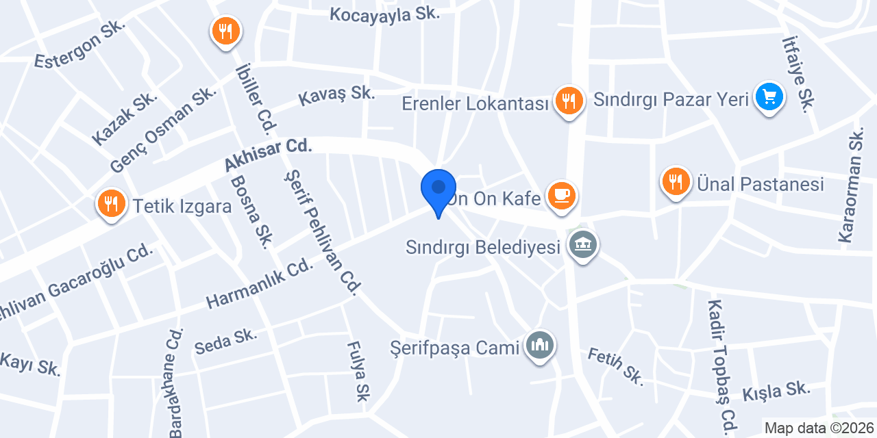 Sındırgı İlçe Milli Eğitim Müdürlüğü konumu