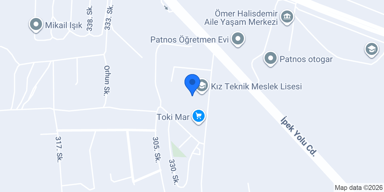 Patnos Ticaret Meslek Lisesi konumu