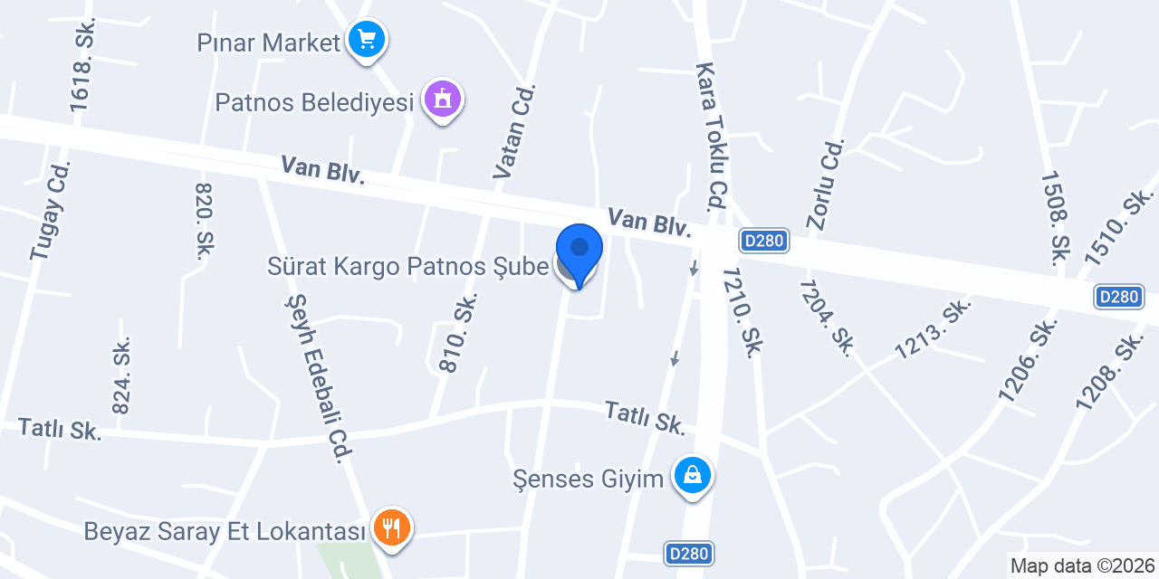 Patnos Duru Halı Yıkama konumu