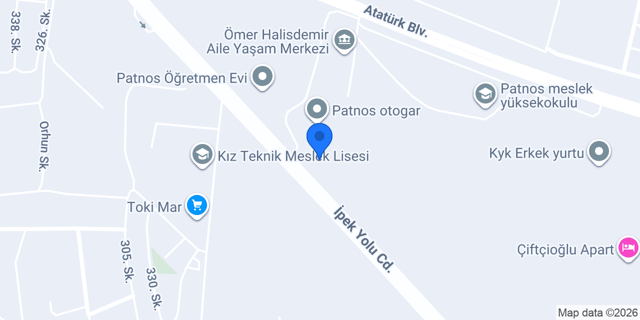 Otogar Cami konumu