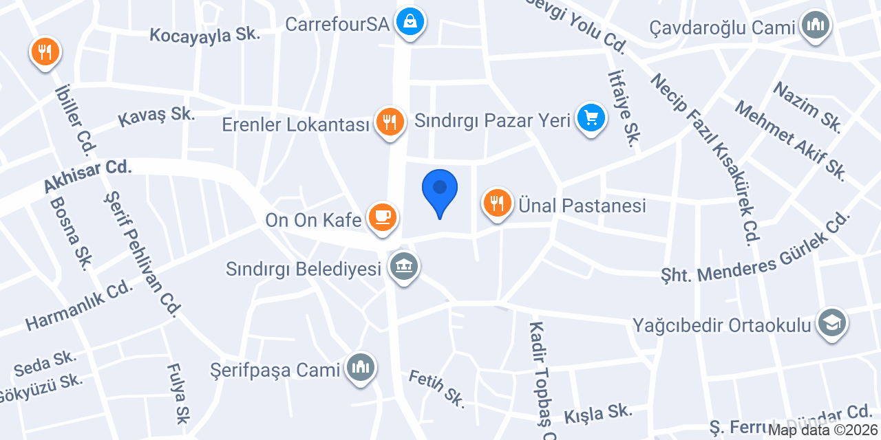 Sındırgı Noterliği konumu