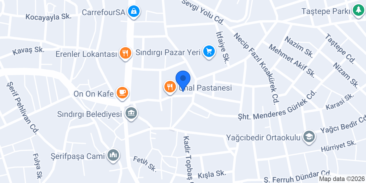 Efram Çiçekçilik Sındırgı konumu