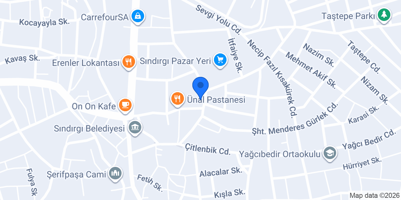 Komagene Etsiz Çiğ Köfte konumu