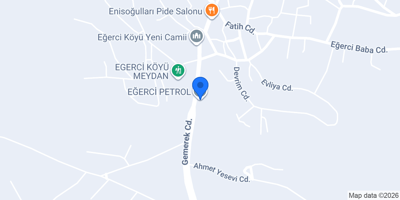 EĞERCİ PETROL konumu