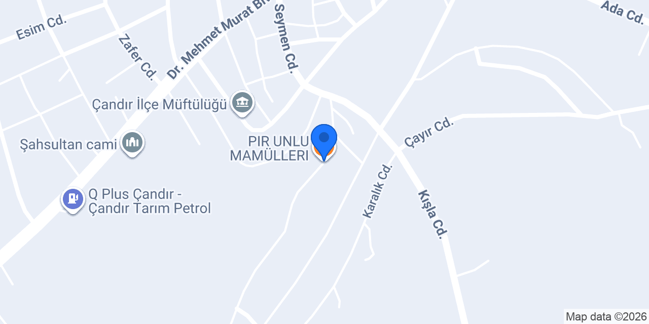 PIR UNLU MAMÜLLERI konumu