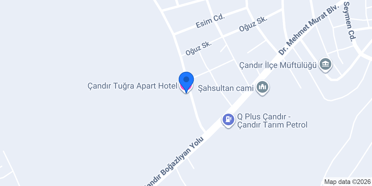 Çandır Tuğra Apart Hotel konumu