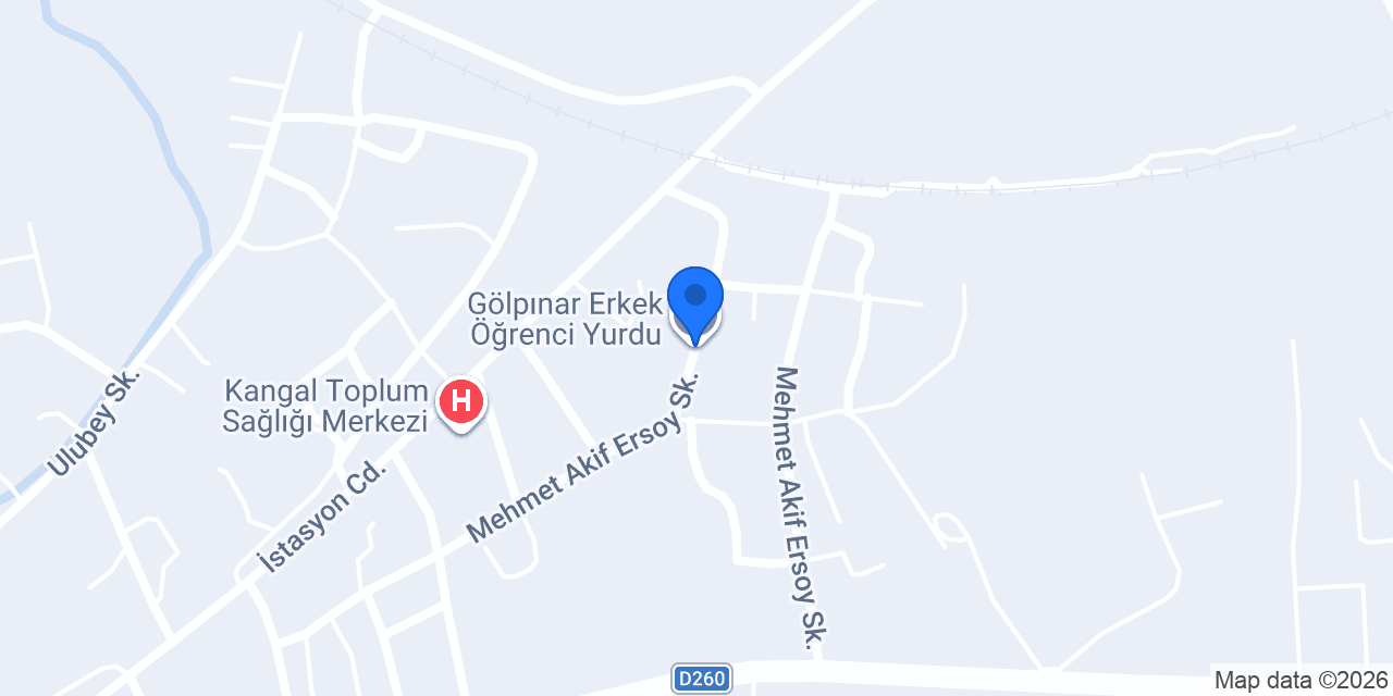Gölpınar Erkek Öğrenci Yurdu konumu