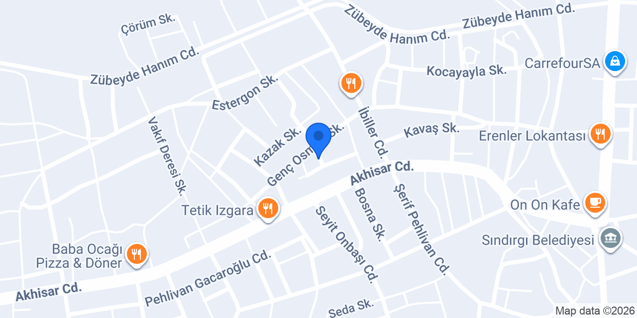 Altrak Sındırgı Şube konumu