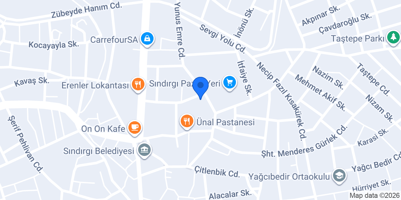 EVTAR GAYRİMENKUL konumu