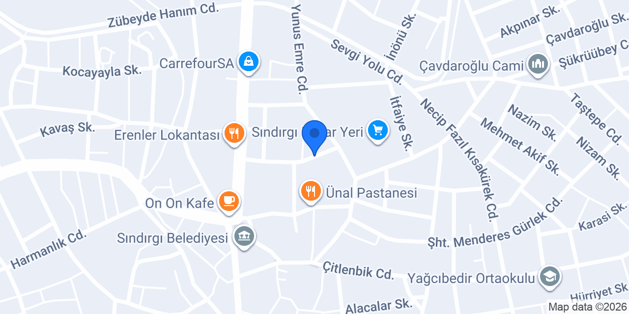 ÖGET OPTİK konumu