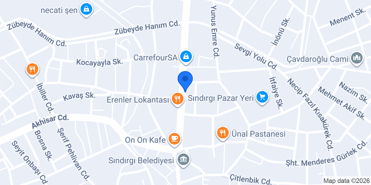 Sındırgı 2. Noter konumu