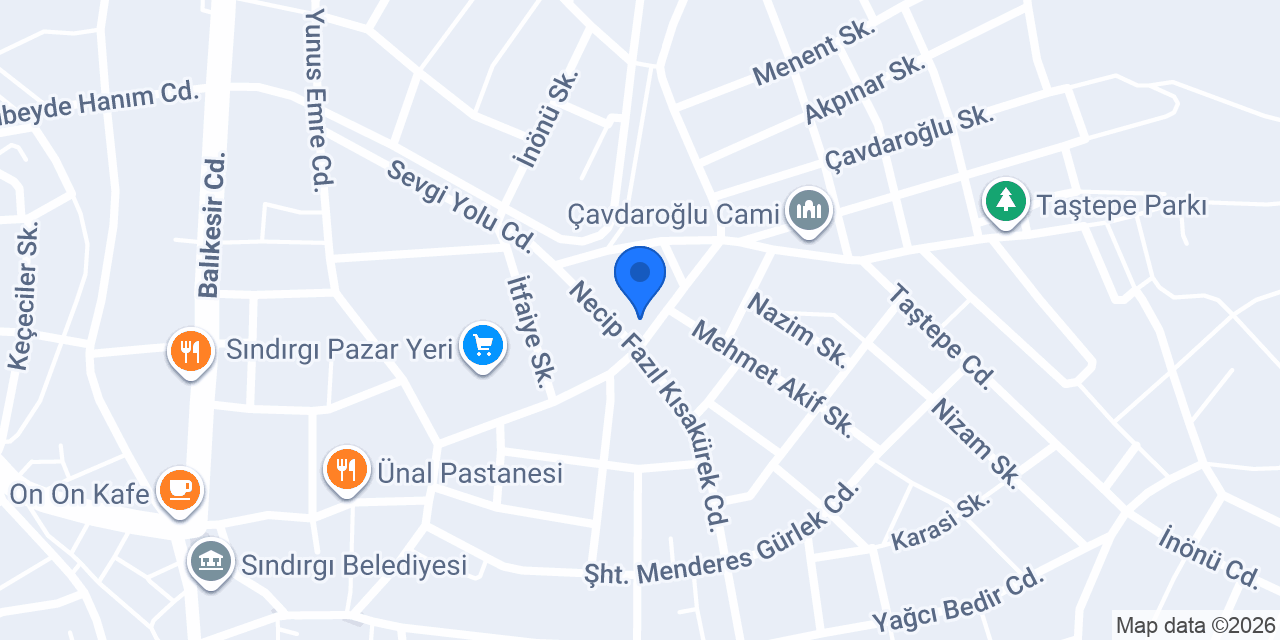 Aras Kargo Sındırgi Cep Şubesi konumu