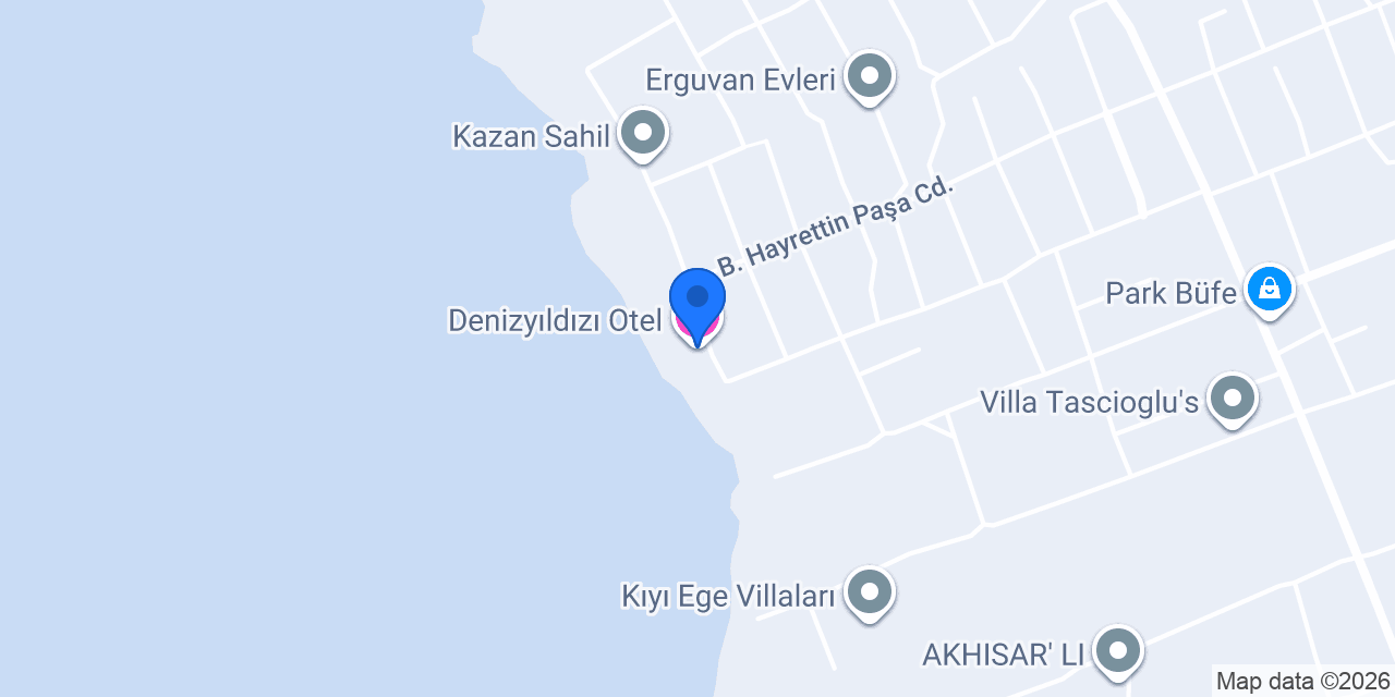 Denizyıldızı Otel konumu