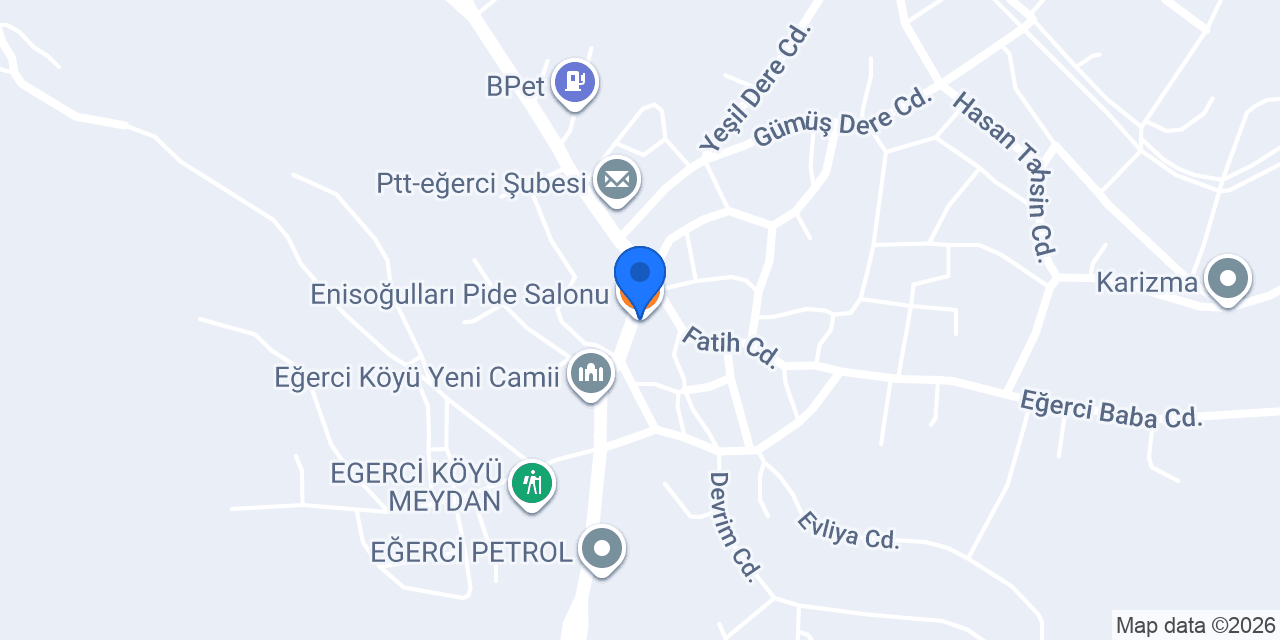 Enisoğulları Pide Salonu konumu