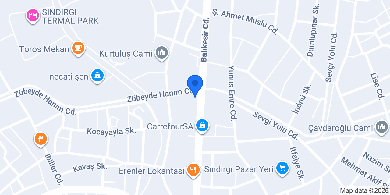 Özel Orsa M.T. Sürücü Kursu konumu