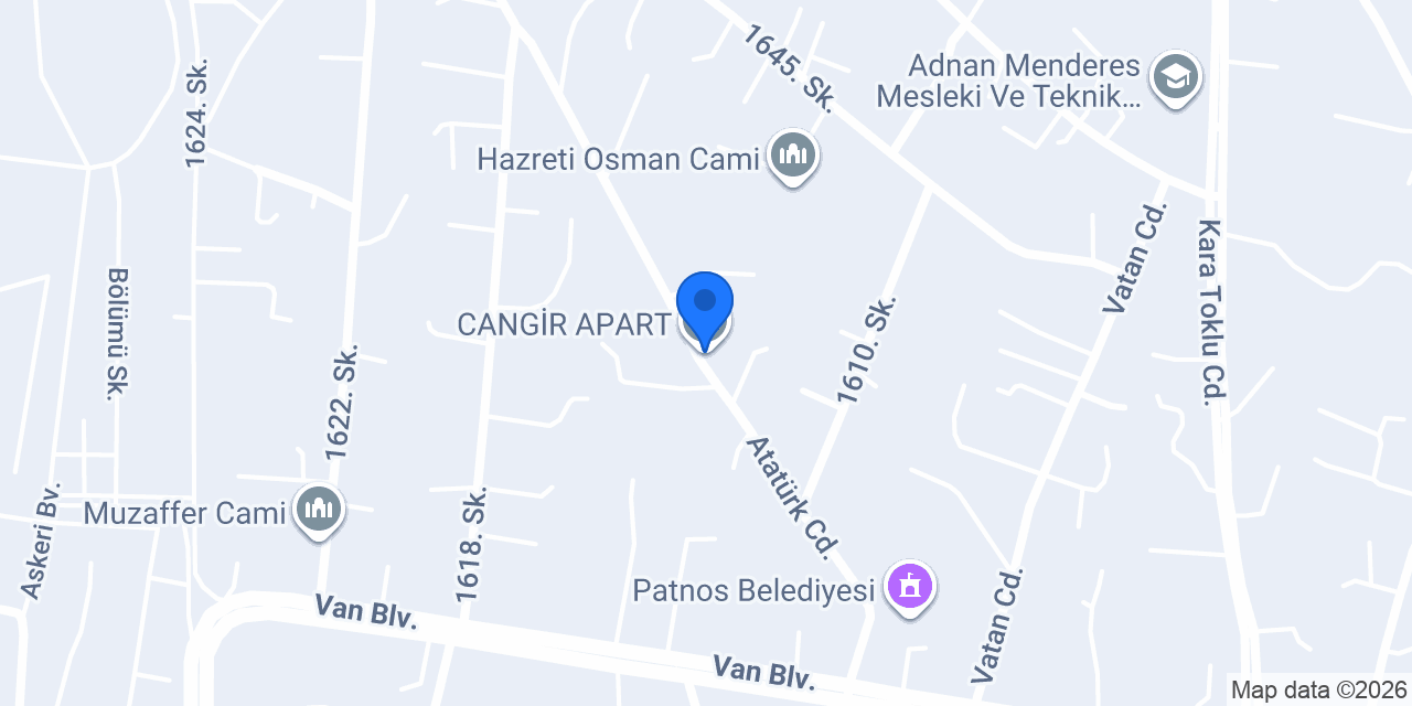 CANGİR APART konumu