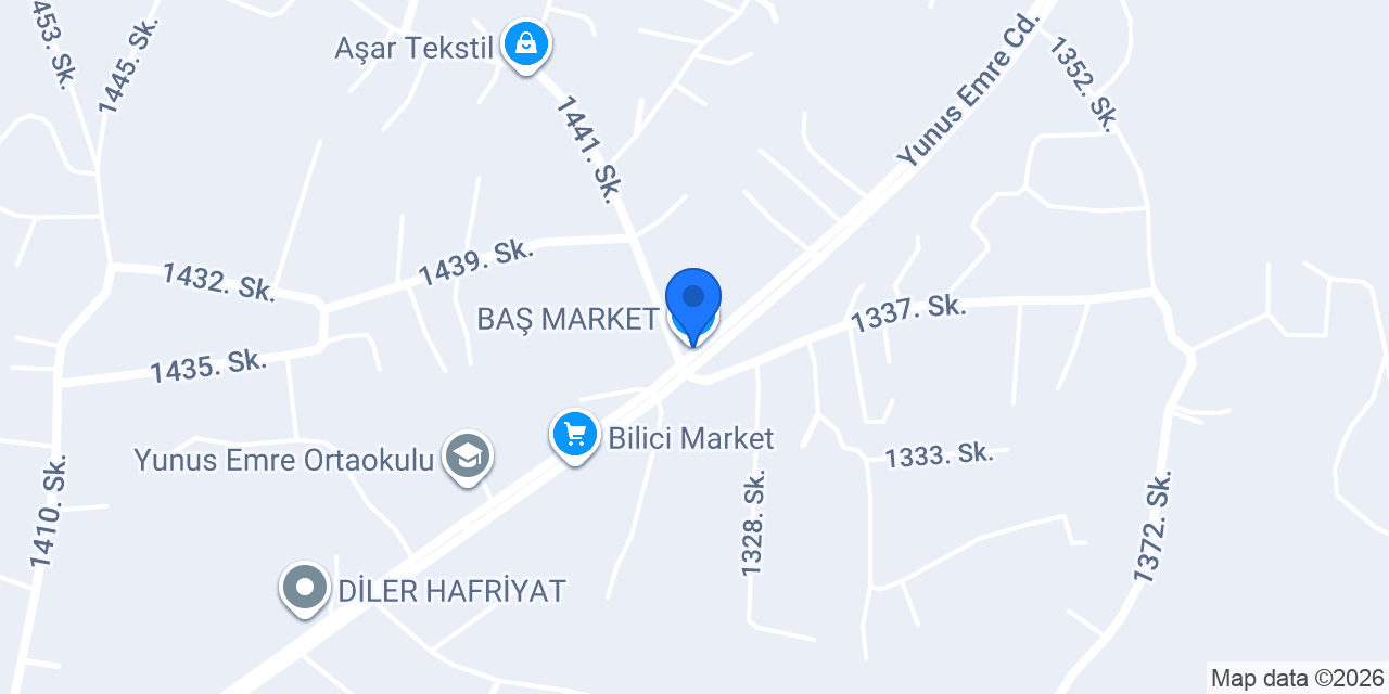 BAŞ MARKET konumu