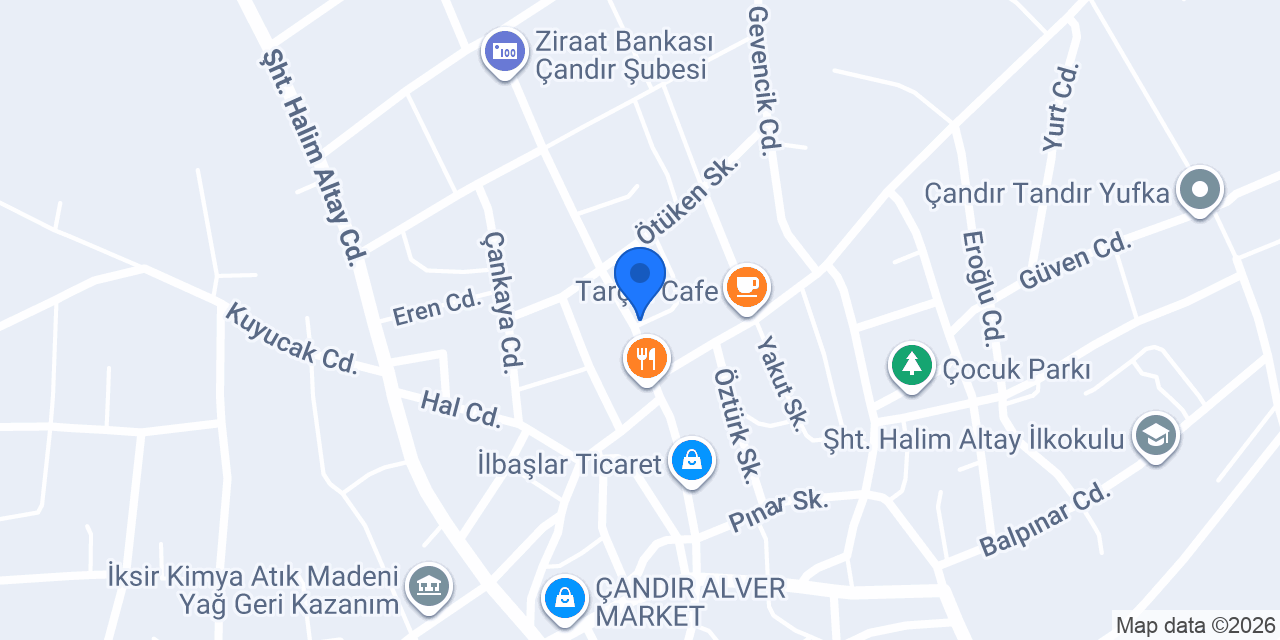 Çandır Belediyesi konumu