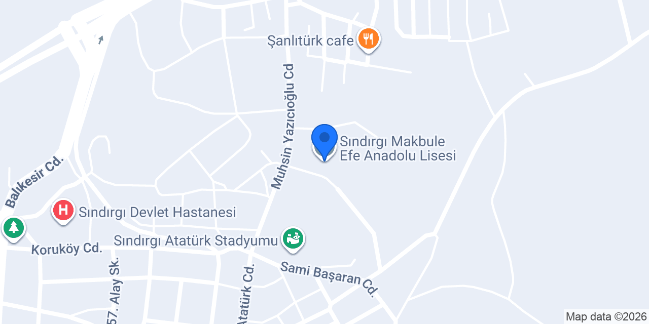 Sındırgı Makbule Efe Anadolu Lisesi konumu
