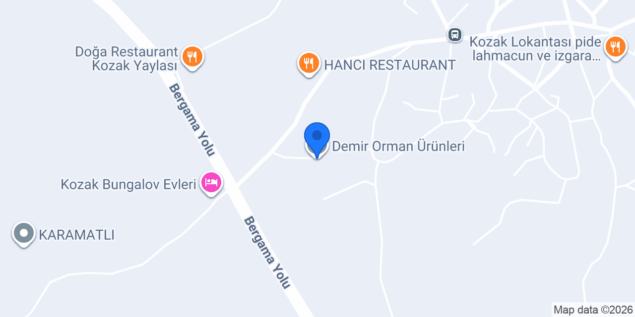 Demir Orman Ürünleri konumu